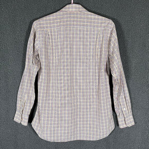 Gitman Bros Made in USA Check Long Sleeve Button Down Shirt - Men's Size 16/36 - Picture 5 of 10